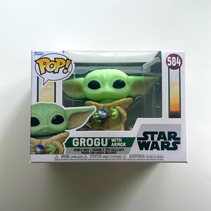 Funko pop Star Wars  Grogu with armor NEW